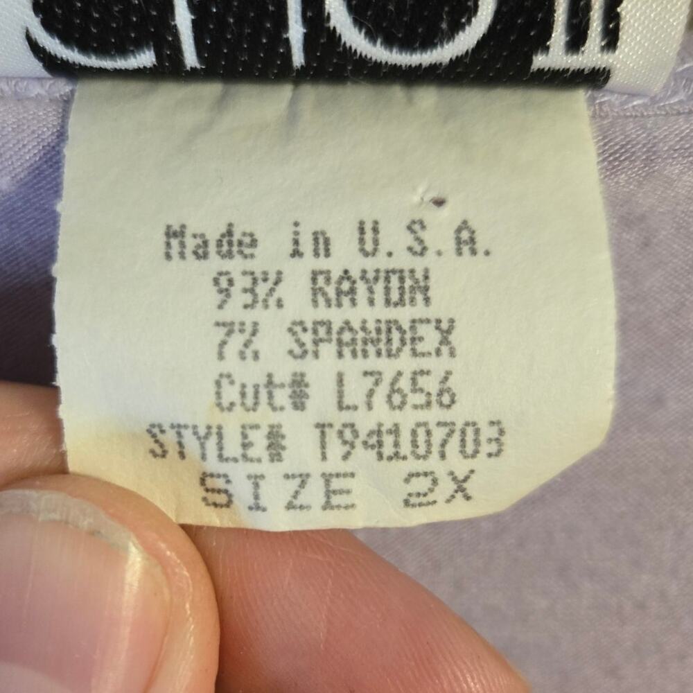 CLIO II 2X Light Puple/Violet/Lavender Ruffle Top [0347] - Picture 9 of 11
